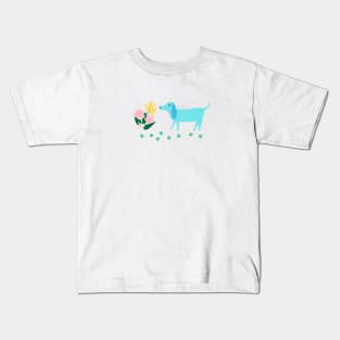 Stop and Sniff the Flowers Kids T-Shirt